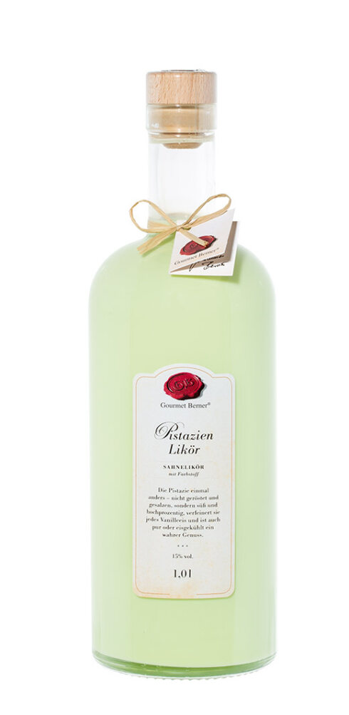 Pistazien-Likör 1 Liter (Gourmet Berner) - Feinkost-Pohl
