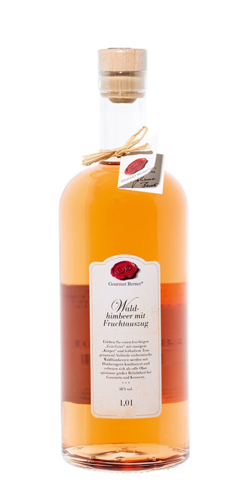 Waldhimbeergeist mit Fruchtauszug 1 Liter (Gourmet Berner) - Feinkost-Pohl