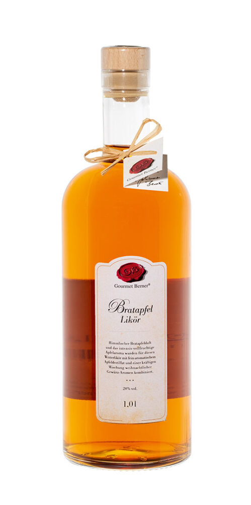 Bratapfel-Likör 1 Liter (Gourmet Berner) - Feinkost-Pohl