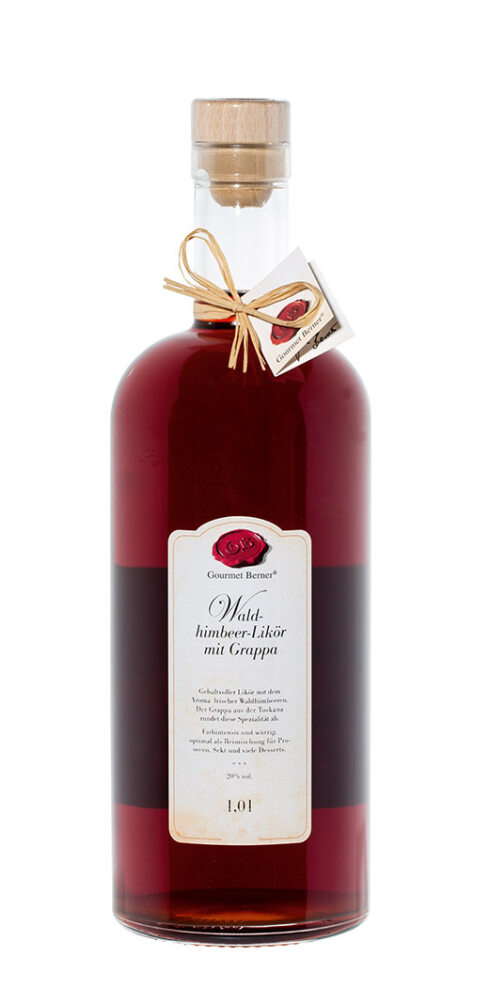 Waldhimbeere mit Grappa 1 Liter (Gourmet Berner) - Feinkost-Pohl
